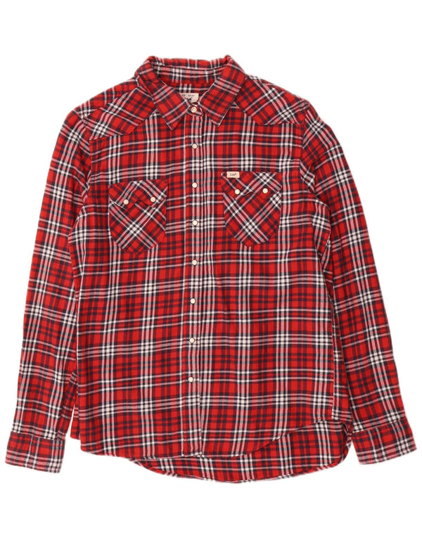 Lee Dame Flannel Shirt UK 16 Large Red Check