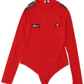 Ellesse Womens Grafisk Bodysuit UK 10 Small Red Colourblock Bomuld