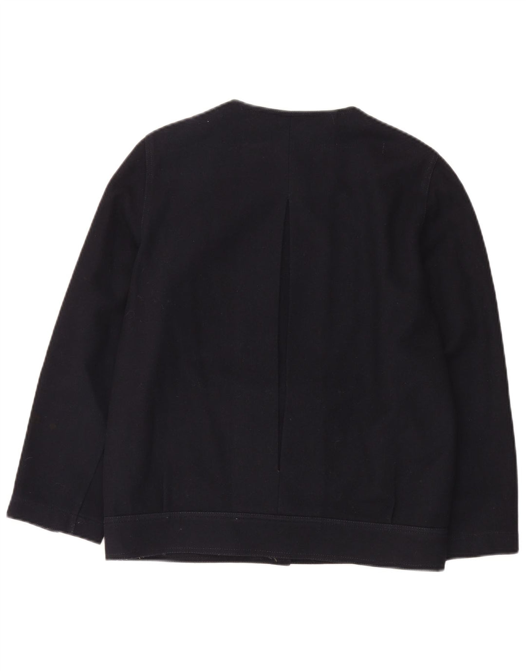 Vintage dame cardigan top IT 42 Medium marineblå uld