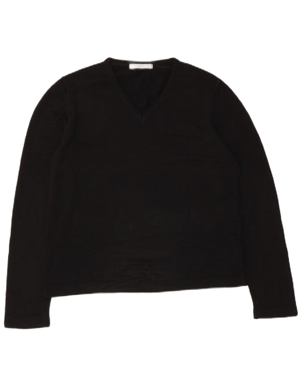 Marks & Spencer Dame Crop Top Langærmet UK 14 Medium Sort Akryl