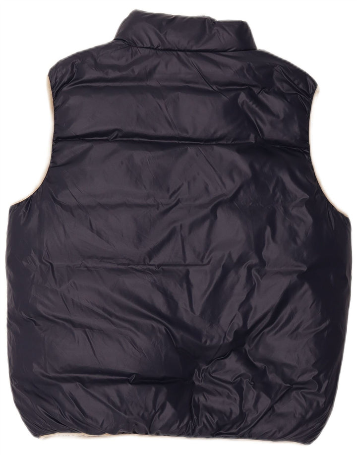 North Sails Herre Vendbar Polstret Gilet UK 40 Stor Beige Nylon