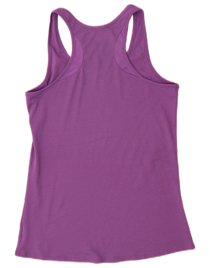 UNDER ARMOUR Womens Vest Top UK 16 Large Purple Polyester