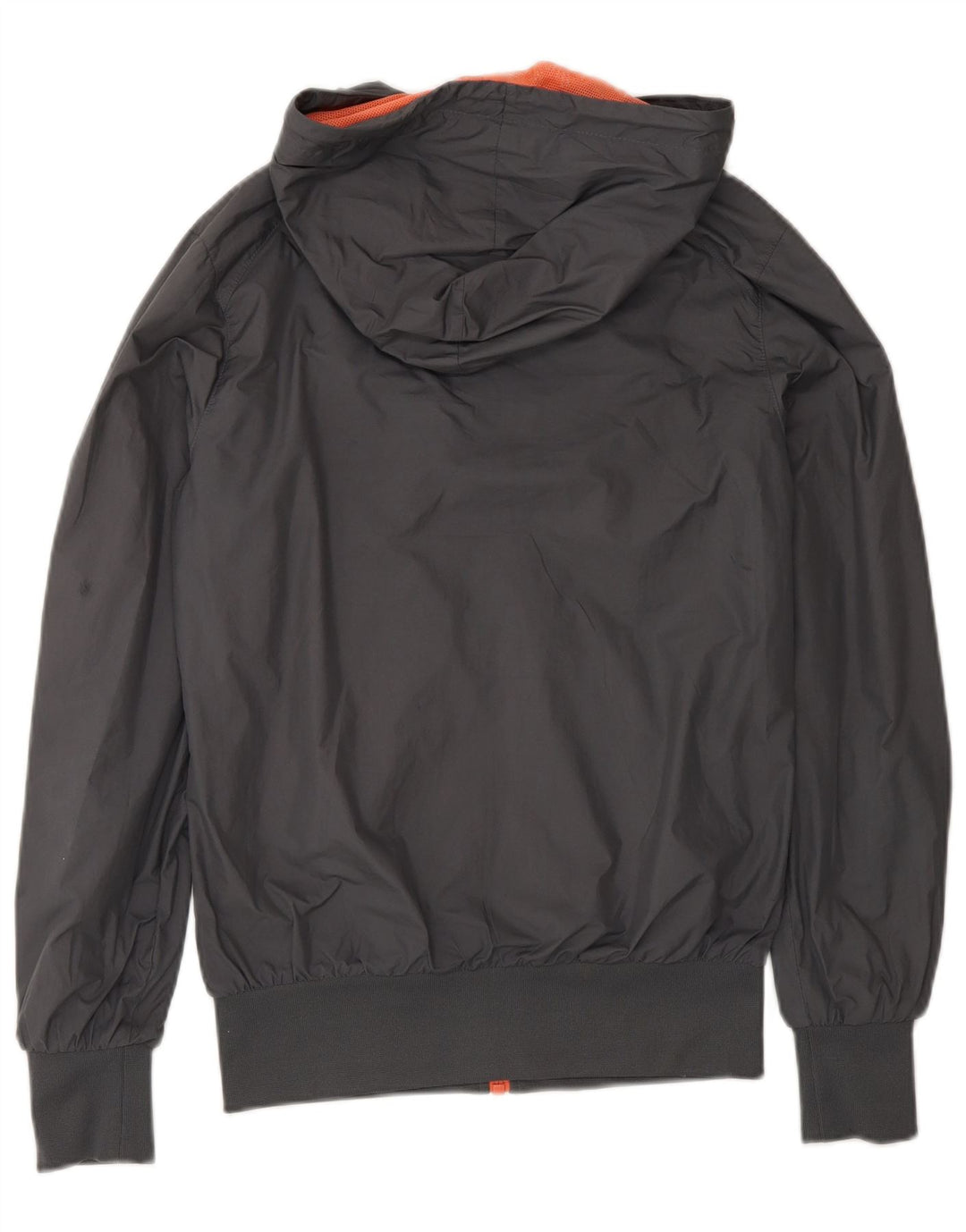Nike Regnjakke med hætte til kvinder UK 10 Small Grey Polyester Sports