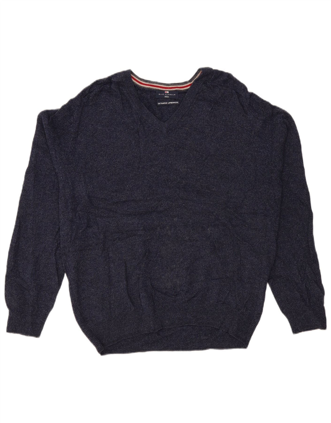 Marks & Spencer Herre Blue Harbor V-hals sweater Large Navy Blue