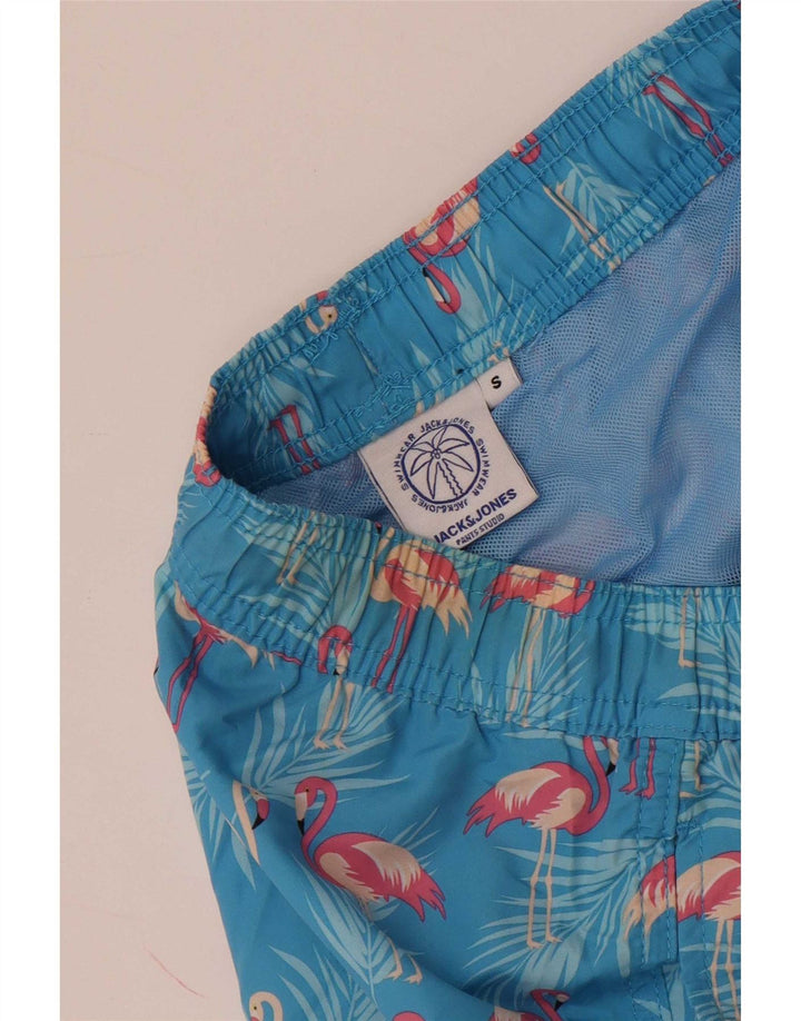 Jack & Jones Badeshorts med abstrakt mønster til mænd, små blå