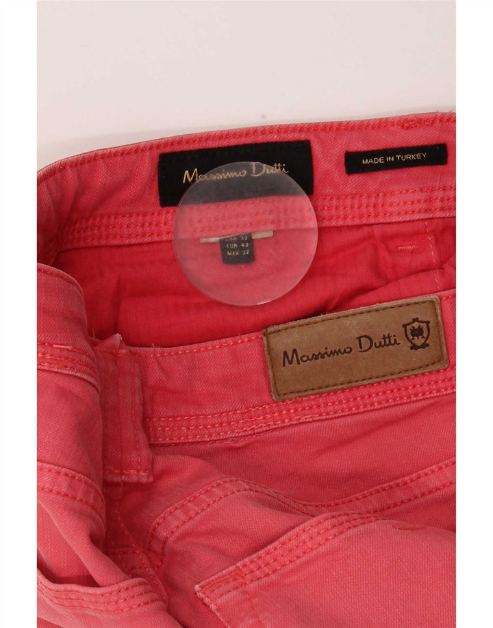 Massimo Dutti Herre Slim Jeans EU 42 Large W32 L31 Pink