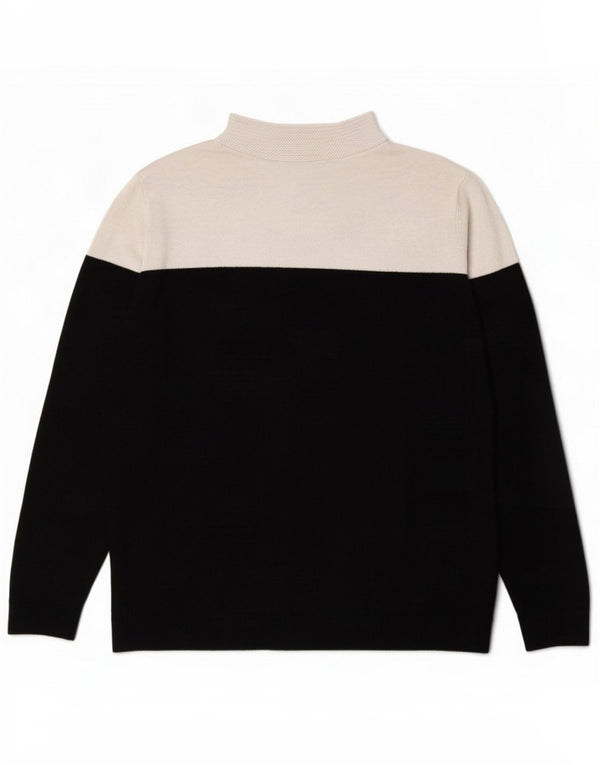 Marks & Spencer Dame Turtle Neck Jumper Sweater UK 10 Small Black