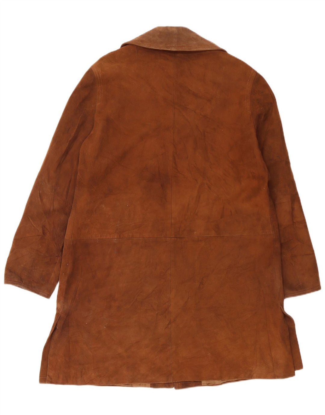 VALSTAR Womens Milano Suede Overcoat UK 14 Medium Brown