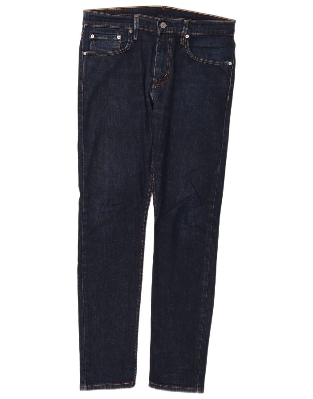 LEVI'S Herre 512 Slim Tapered Jeans W32 L32 Marineblå Bomuld