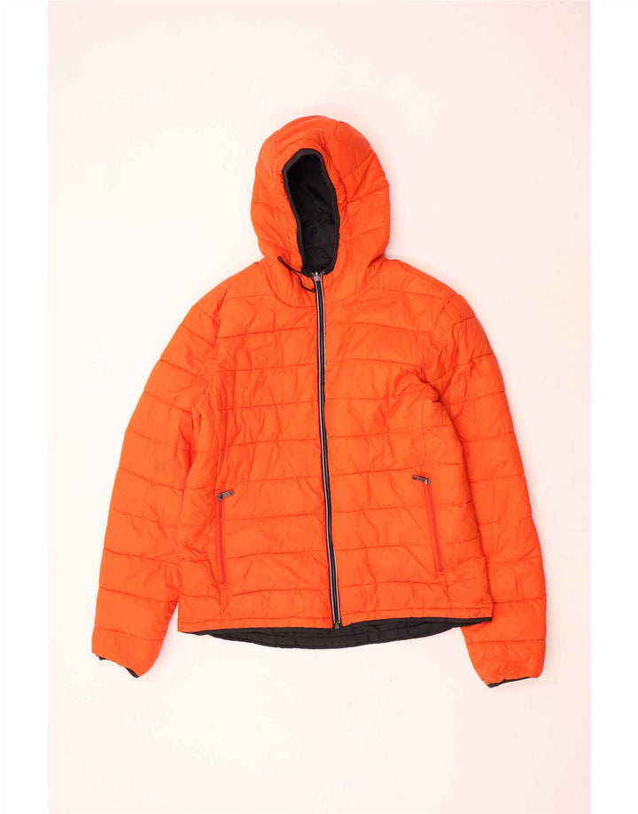 Mistral Herre Hætte Vendbar Windbreaker Jacket UK 42 XL Sort Polyamid