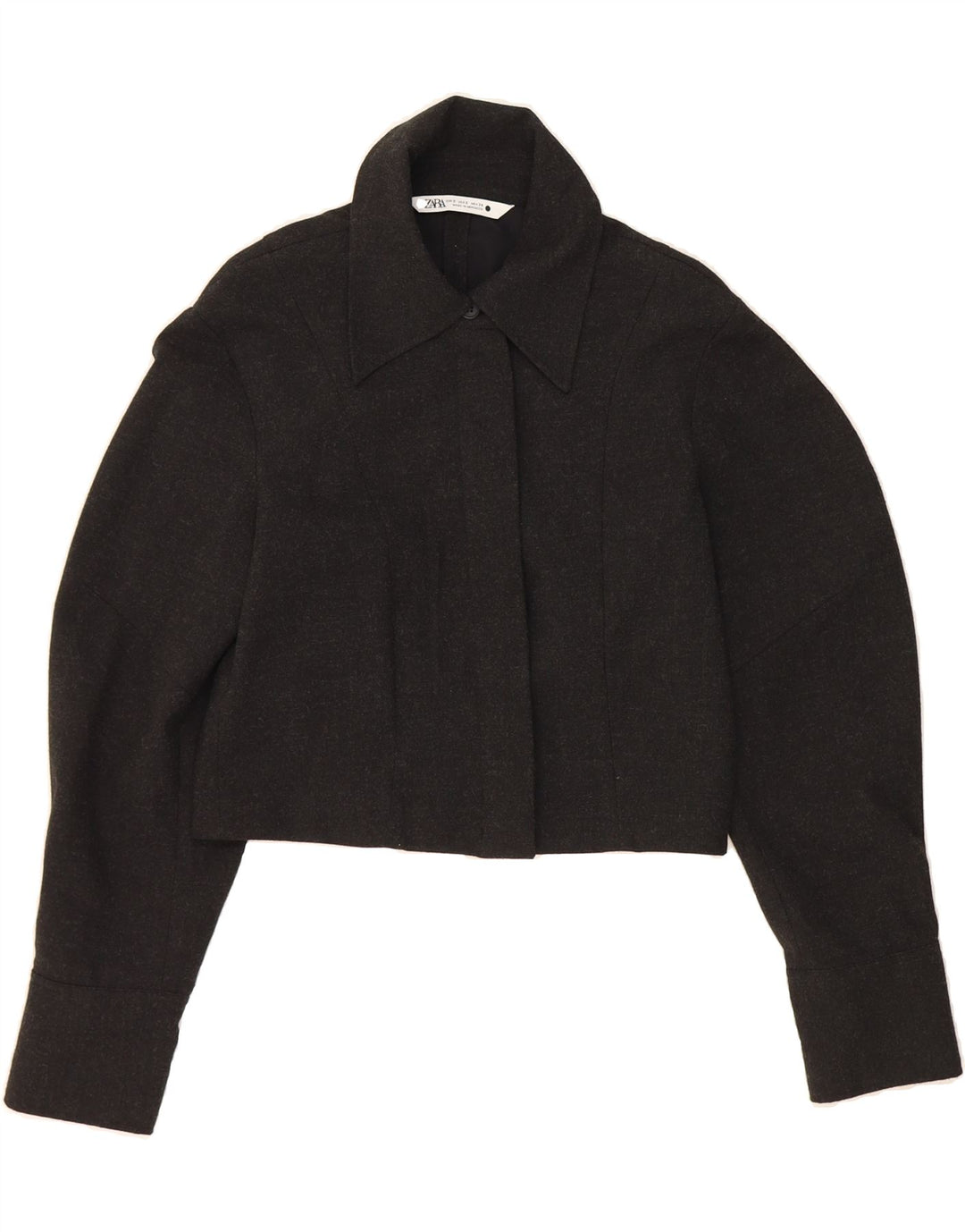 ZARA Womens Bolero Jacket UK 10 Small Grey Polyester Vintage Zara and Second-Hand Zara from Messina Hembry 