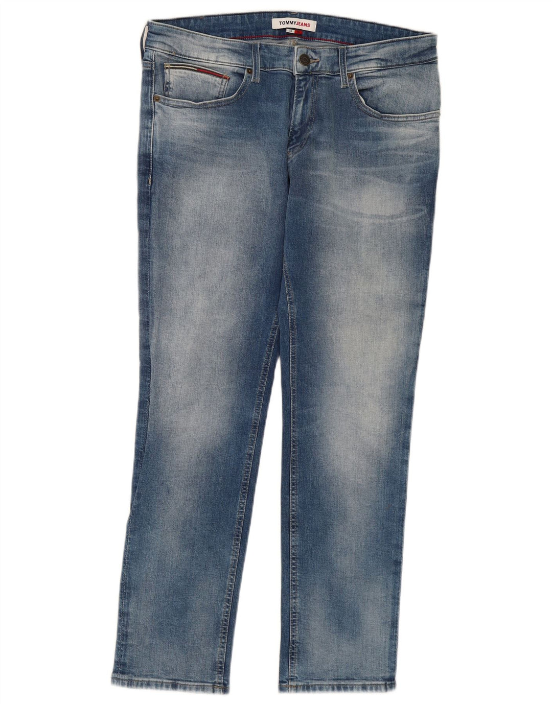 TOMMY HILFIGER Herre Scanton Slim Jeans W34 L30 Blå Bomuld