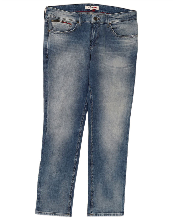 TOMMY HILFIGER Herre Scanton Slim Jeans W34 L30 Blå Bomuld