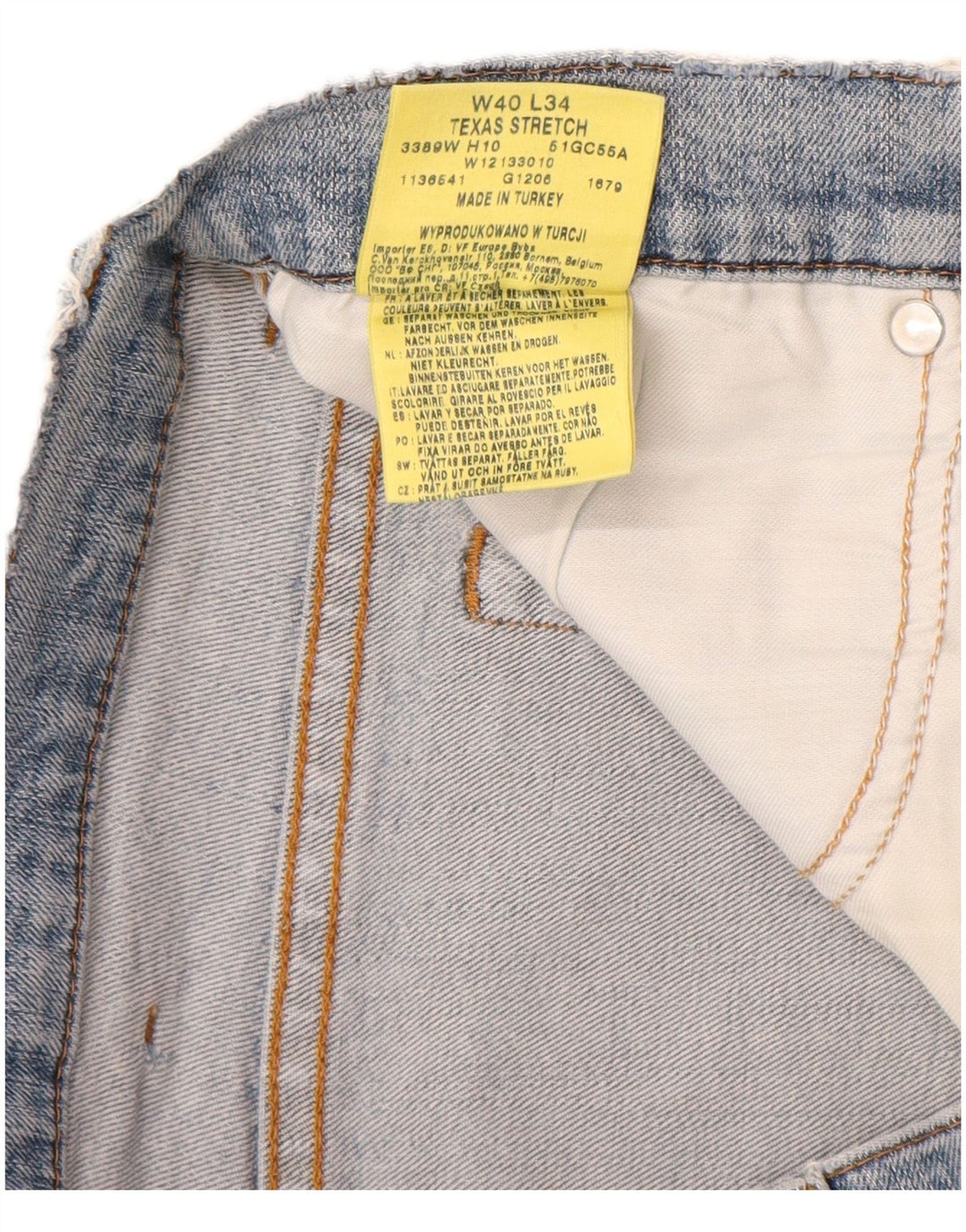 WRANGLER Herre Texas Stretch Denim Shorts W40 XL Blå Bomuld