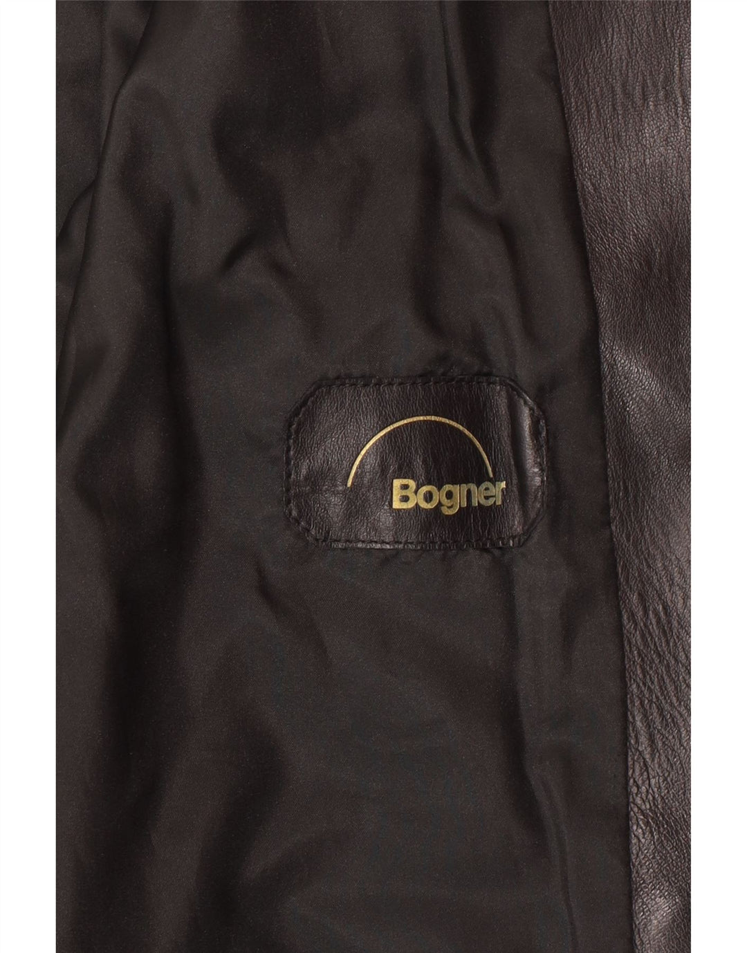 BOGNER Dame Crop Læderjakke UK 14 Medium Sort