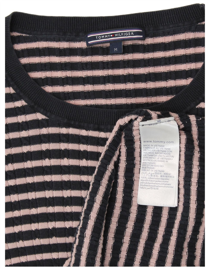 TOMMY HILFIGER Dame Top Langærmet UK 14 Medium Navy Blue Preppy