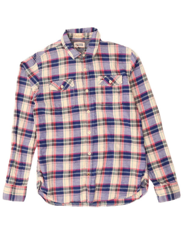 Tommy Hilfiger Herre ternet flannelskjorte Medium flerfarvet bomuld