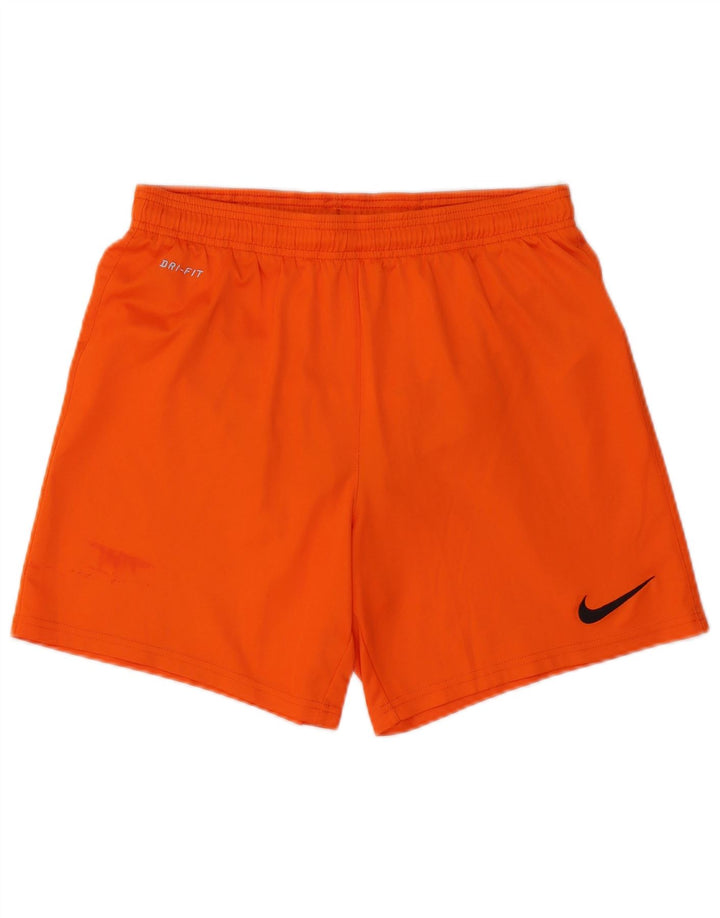 Nike Herre Dri Fit Sportshorts Small Orange