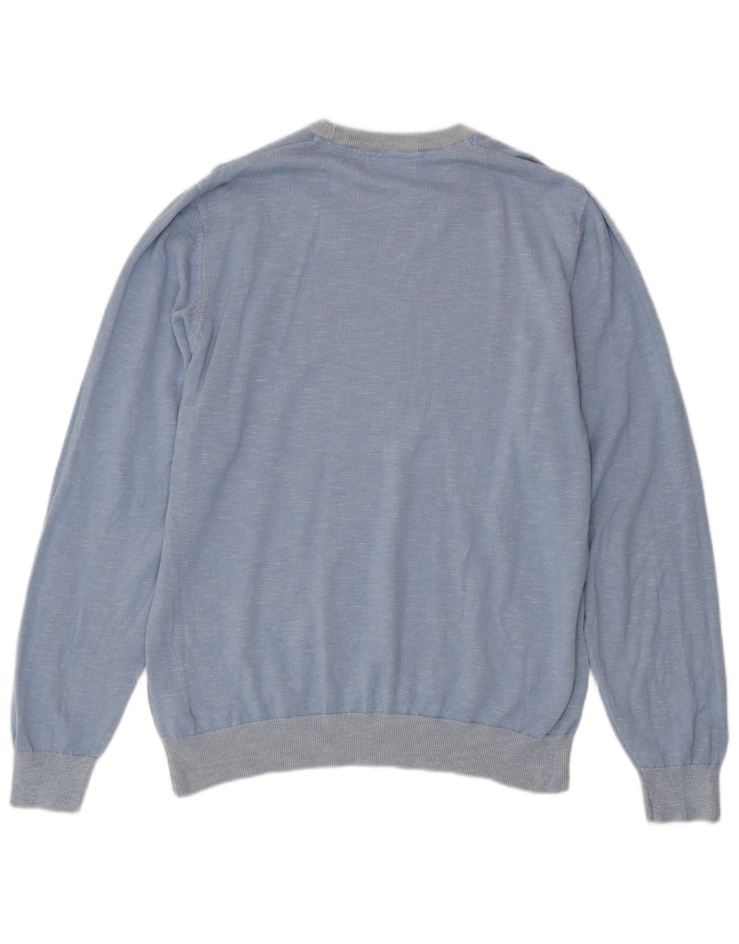 Marks & Spencer Herre sweater med rund hals, stor blå flækket