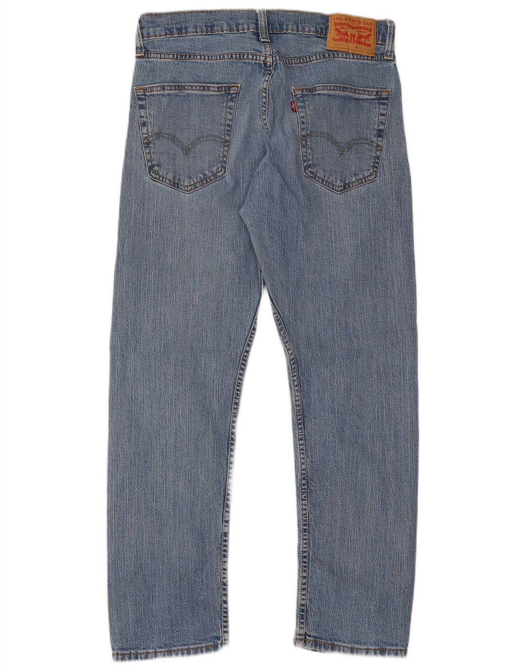 Levi's Herre 502 tilspidsede jeans W32 L30 blå bomuld