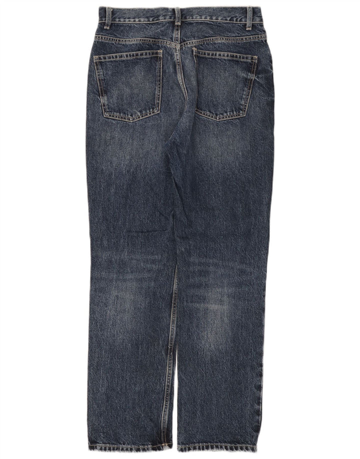 Zara Dame Straight Jeans EU 40 Medium W30 L29 Blå