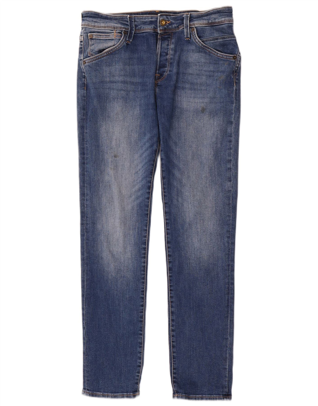 JACK & JONES Mens Slim Jeans W30 L30 Blue Cotton
