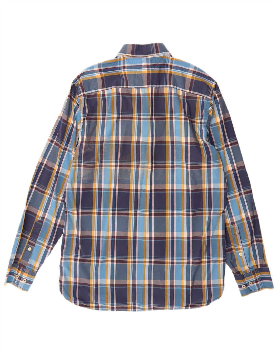 Tommy Hilfiger Herre New York Fit skjorte Medium blå ternet bomuld