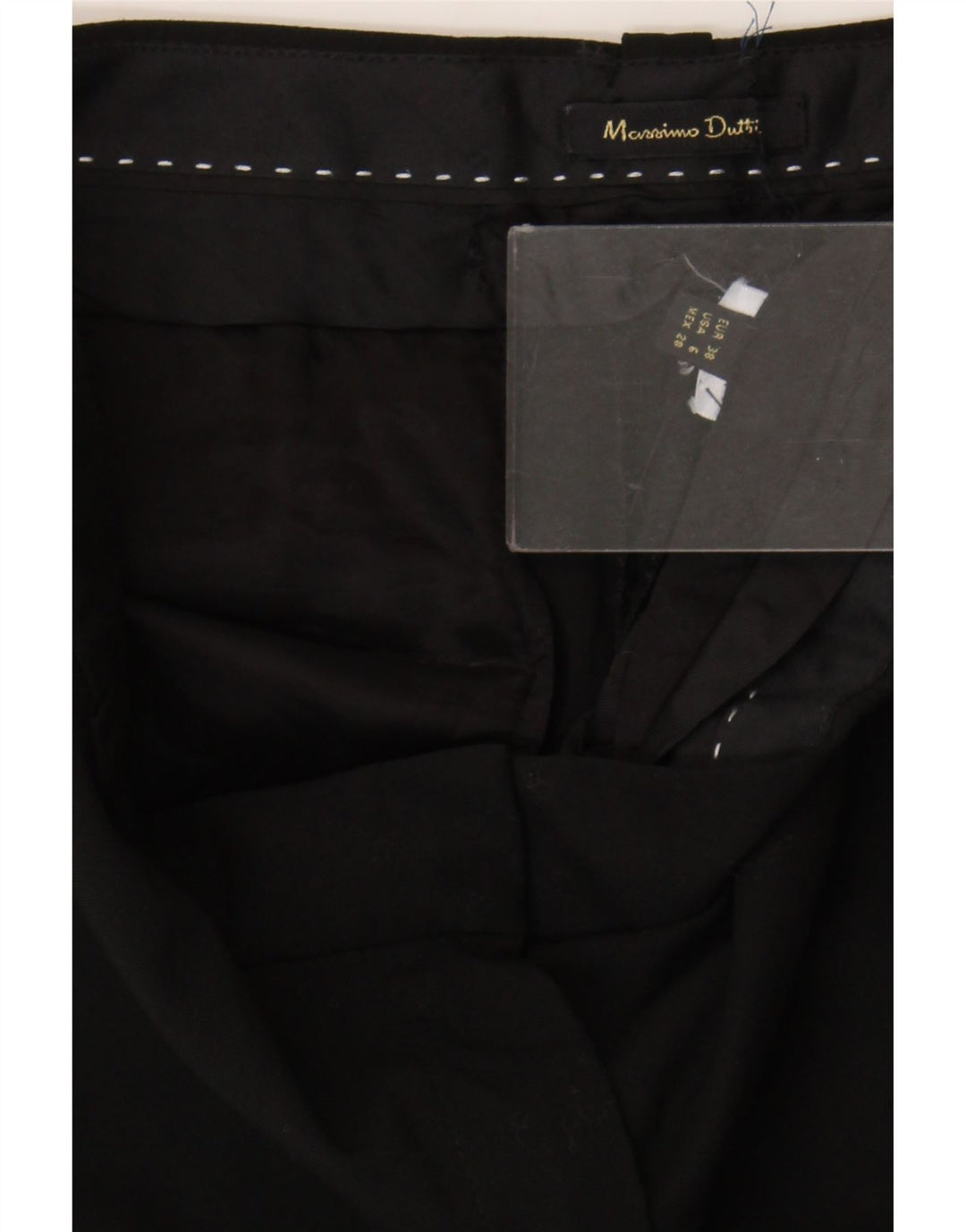 Massimo Dutti Lige Chinobukser til kvinder EU 38 Small W28 L27 Sort