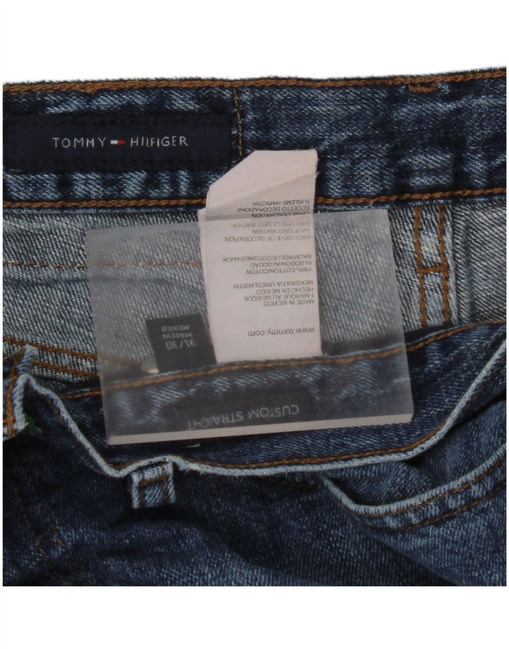 TOMMY HILFIGER Straight jeans til mænd W31 L30 Blå bomuld
