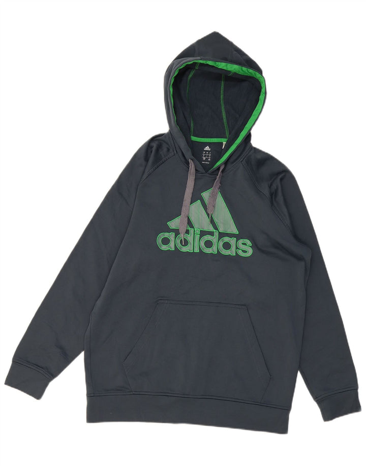 ADIDAS Grafisk hættetrøje til mænd Stor marineblå polyester