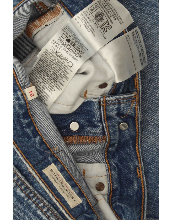 Levi's denimnederdel til kvinder W24 XS blå bomuld