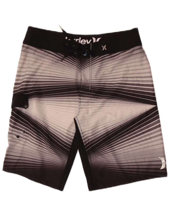 Harley Badeshorts til mænd Medium flerfarvet stribet polyester