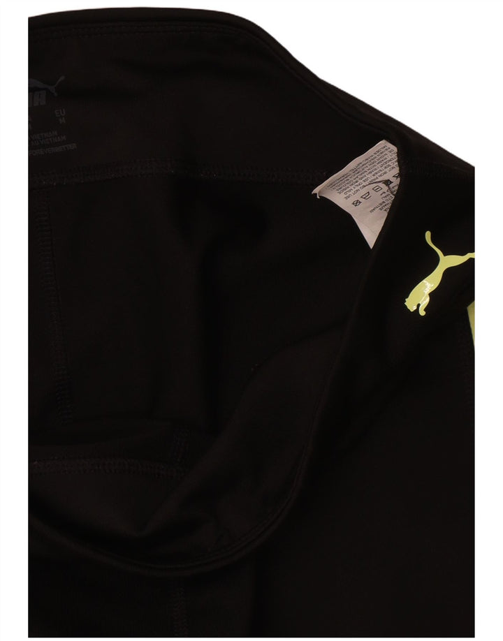 Puma Grafiske Leggings til kvinder UK 12 Medium Sort Colourblock Nylon