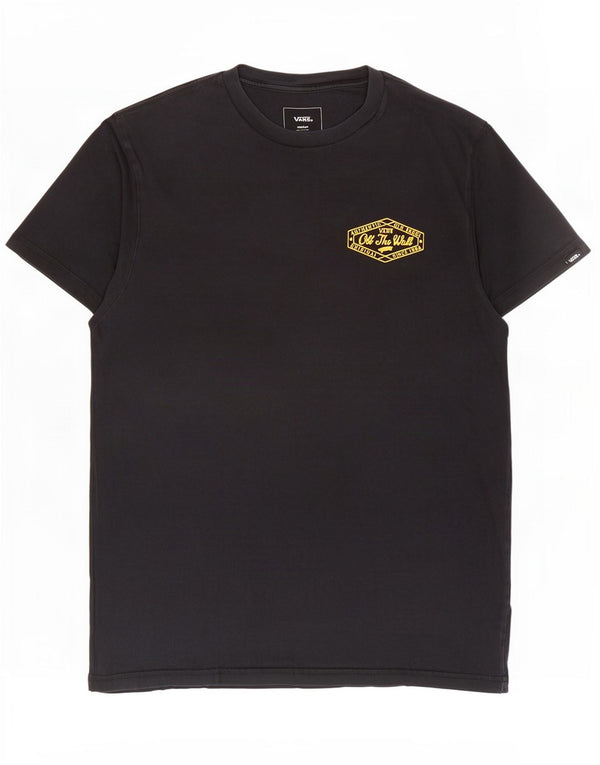 Vans Grafisk T-shirt til mænd Top Medium Sort Bomuld