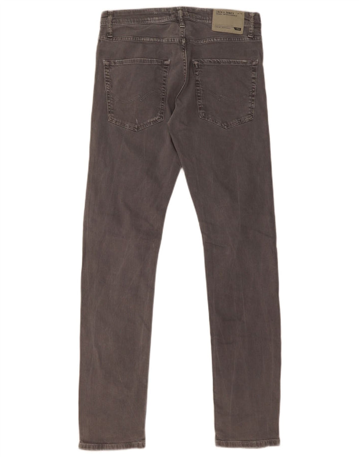 Jack & Jones Herre GLENN Distressed Slim Jeans W31 L32 Grå Bomuld
