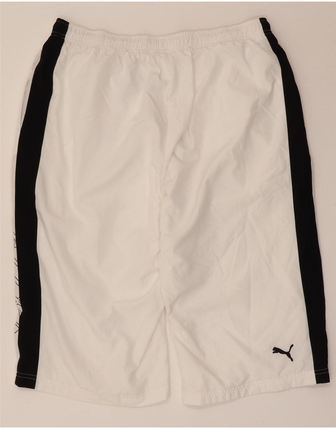 Puma Herre grafiske sportsshorts XL Hvid Colourblock Polyester