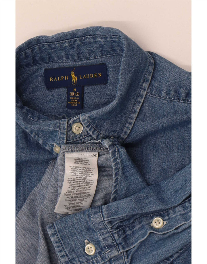 Ralph Lauren drenge denimskjorte 10-11 år Medium blå bomuld