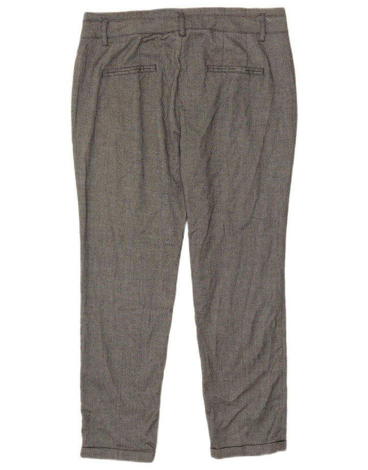 Zara Herre Slim Chino Bukser EU 40 Medium W30 L27 Grå Polyamid