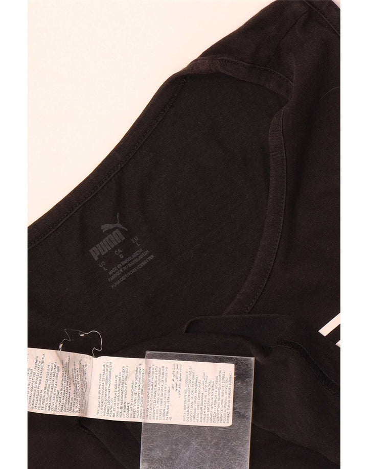 Puma Herre Sweatshirt Jumper Stor Sort Bomuld
