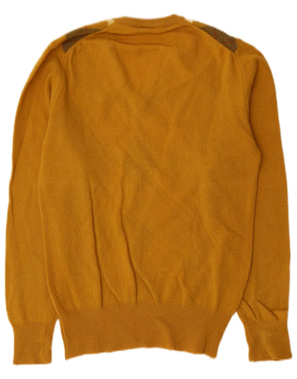 Cutty Sark Herre V-hals sweater lille gul Argyle/Diamond Wool