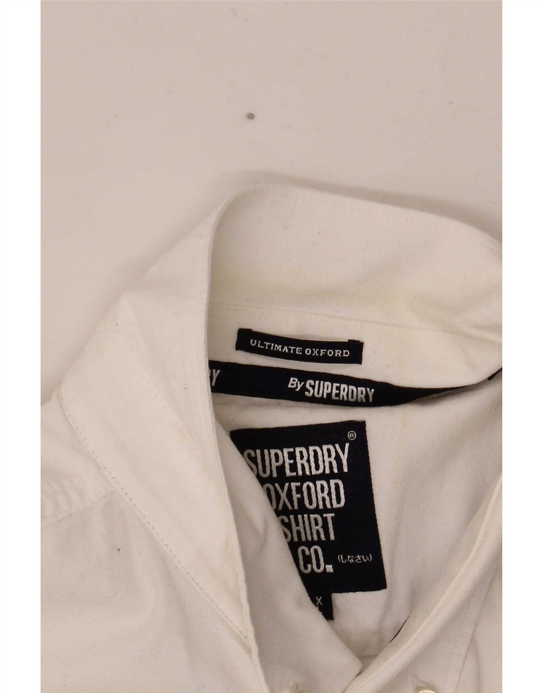 Superdry kortærmet herreskjorte XL hvid bomuld