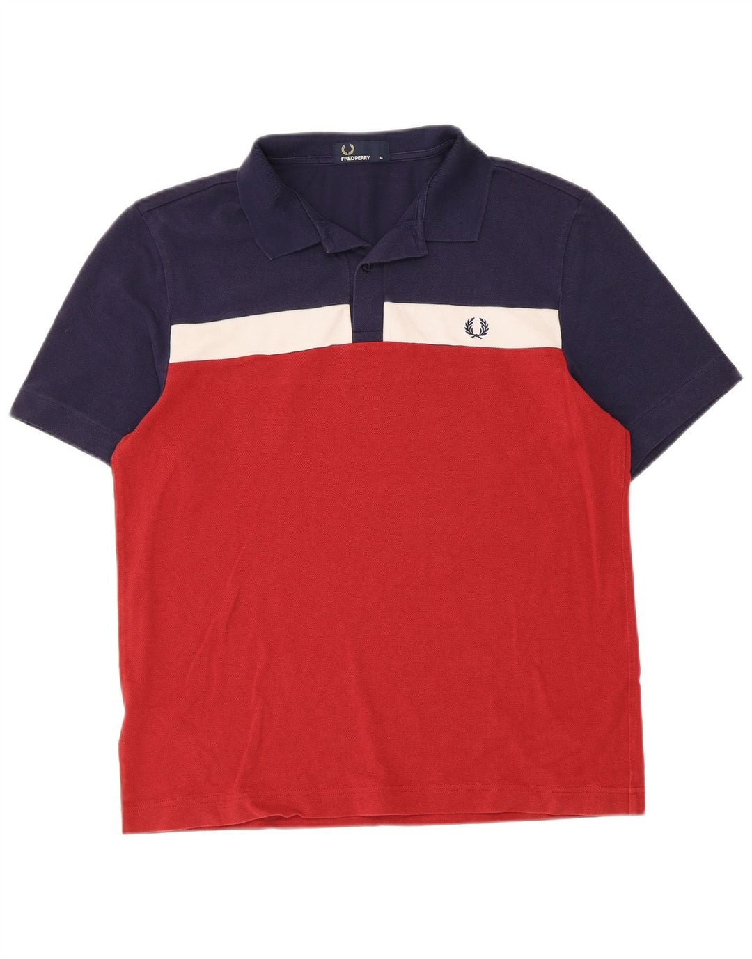 Fred Perry Herre poloshirt Medium Flerfarvet Colourblock Bomuld