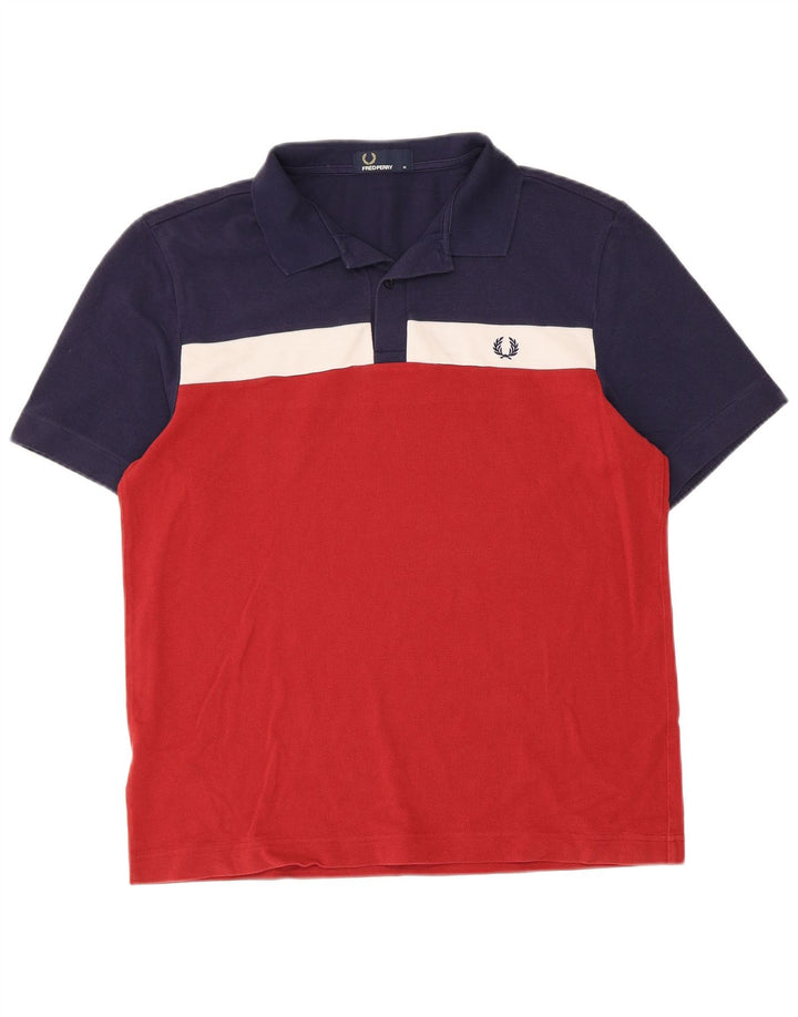 Fred Perry Herre poloshirt Medium Flerfarvet Colourblock Bomuld