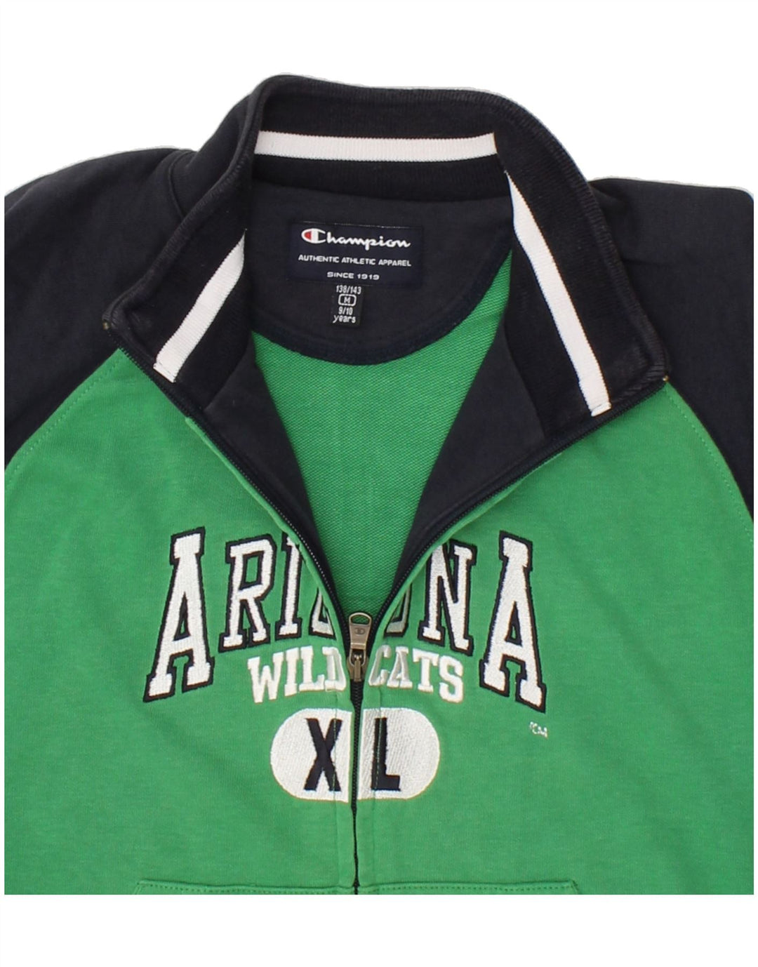 CHAMPION Boys Arizona Graphic Tracksuit Top Jacket 9-10 Years Medium Green Vintage Champion and Second-Hand Champion from Messina Hembry 