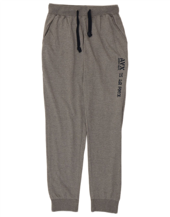 AVIREX Herre grafisk træningsdragt Bukser Joggers Large Grå