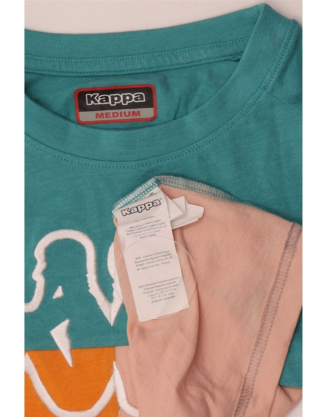 Kappa Grafisk T-shirt top til kvinder DK 14 Medium Flerfarvet Colourblock