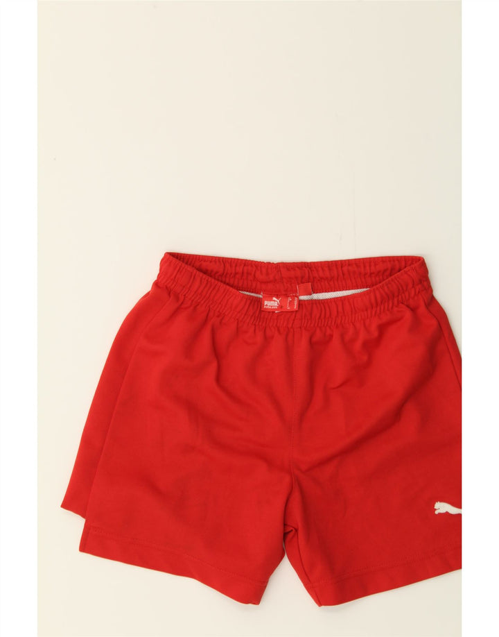 PUMA Boys Sport Shorts 9-10 Years Red Vintage Puma and Second-Hand Puma from Messina Hembry 