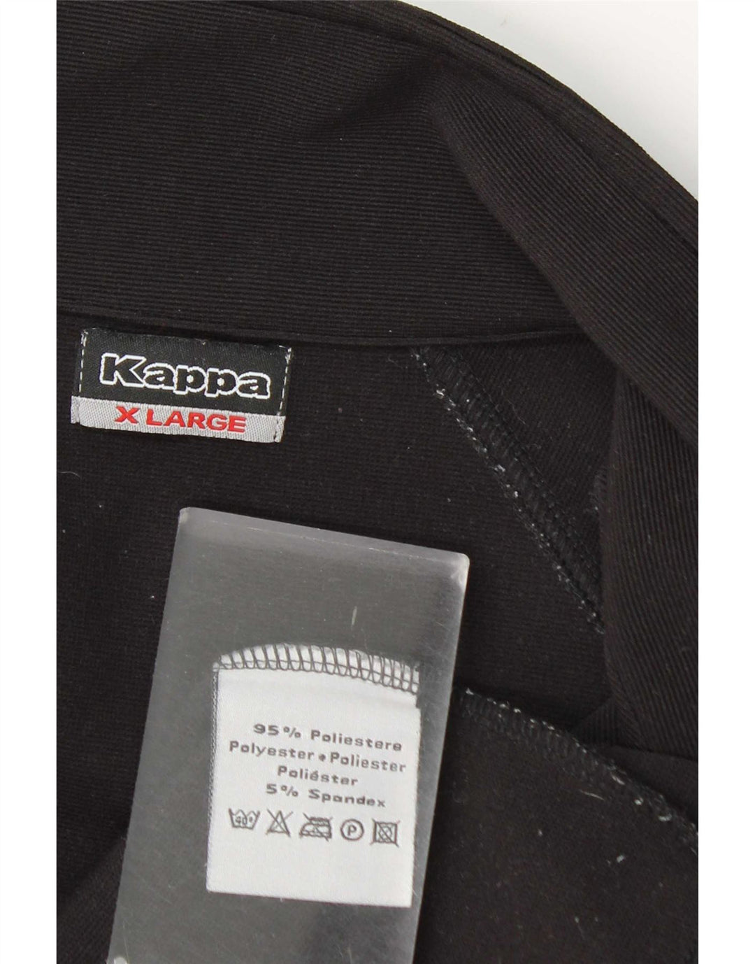Kappa træningsdragt topjakke til kvinder UK 18 XL sort polyester