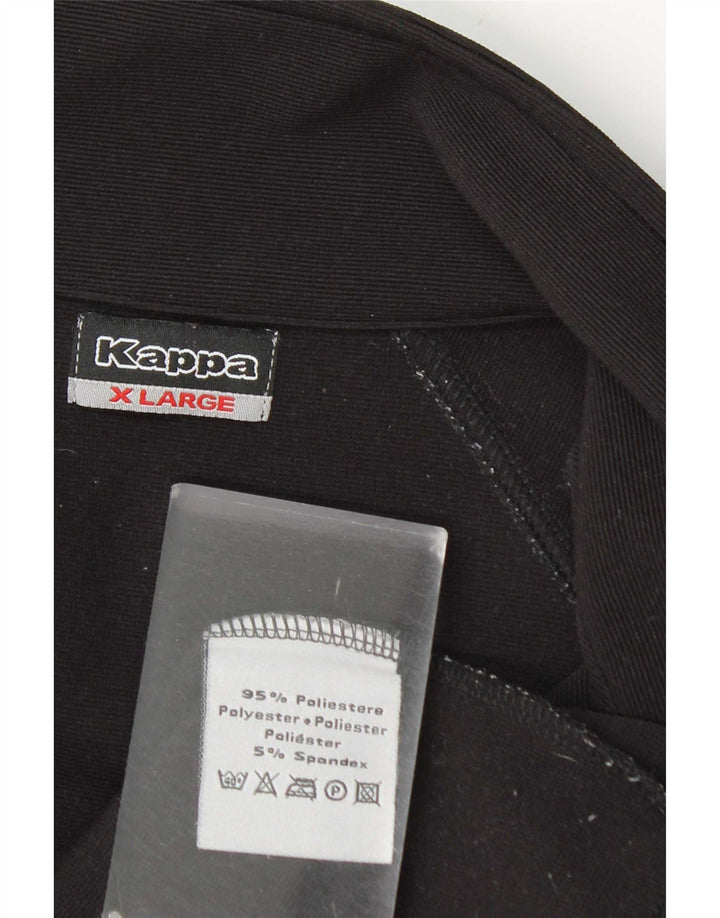 Kappa træningsdragt topjakke til kvinder UK 18 XL sort polyester