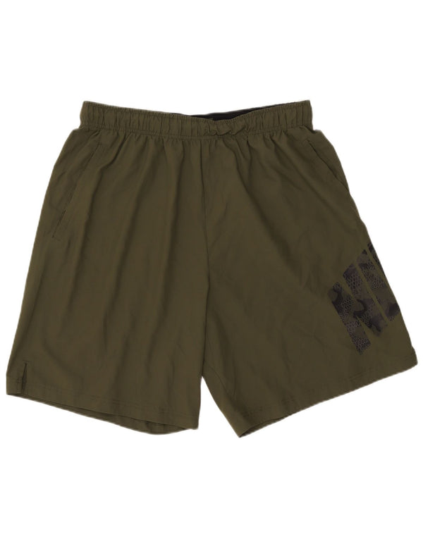 Nike Herre Dri Fit grafiske sportsshorts XL Khaki Polyester